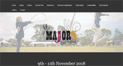 Desktop Screenshot of majorscreekfestival.org